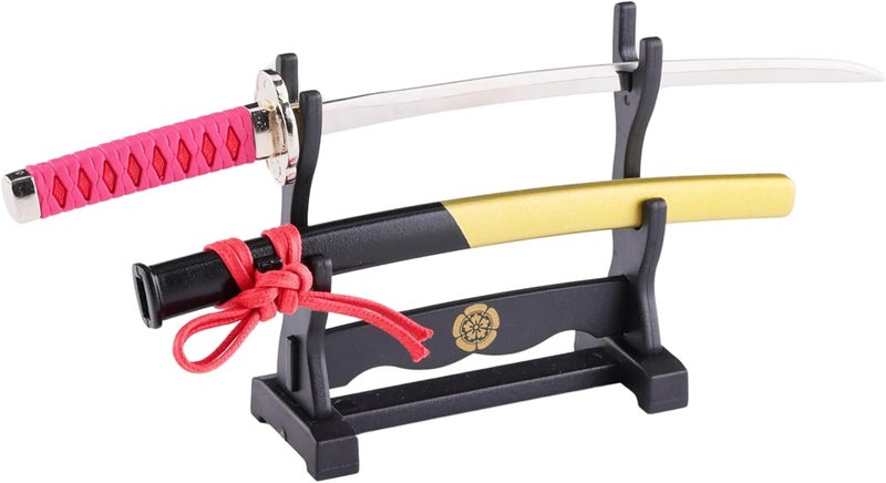 Wablade Japanese Samurai Katana Letter Opener for Desk Display, Decorative Sword Design with Traditional Style, Compact Collectible Office Decor, Giftable for Home and Office (Oda Nobunaga Horizontal Type) - Image 1
